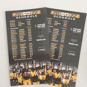 2 Pittsburgh Steelers 2022 Schedule Refrigerator Magnet